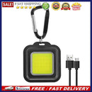Mini Keychain Light 500LM COB LED Flashlight USB Outdoor Camping Fishing La