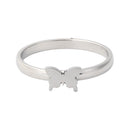 Adjustable Butterfly Couple Ring Lovers Wedding Open Rings Men Women Jewelry