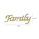 Family Letters DIY Wooden Decals Walls Furniture Ornaments Home Decorations