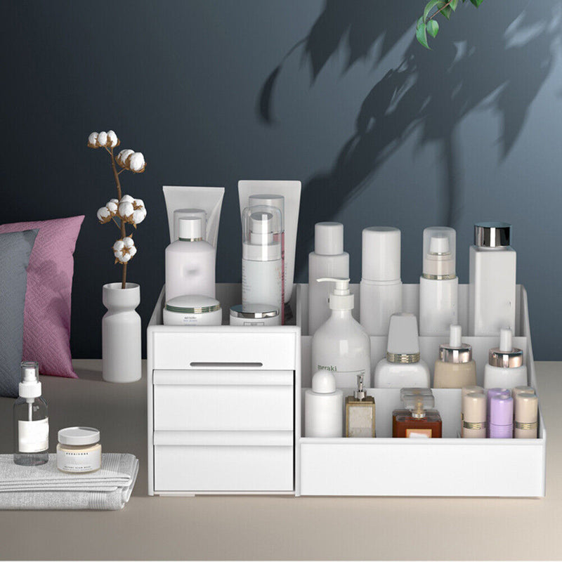 Cosmetic Storage Box Makeup Drawer Organizer Jewelry Nail Polish Desk Conta