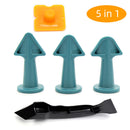 Caulking Nozzle Scraper Set Grout Tile Joints Floor Remover Tool (Sky Blue)