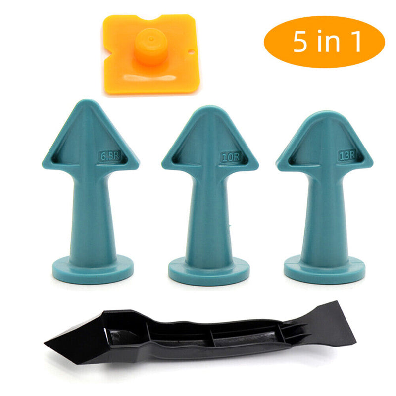 Caulking Nozzle Scraper Set Grout Tile Joints Floor Remover Tool (Sky Blue)