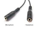 Audio Male to 2 Female Aux Cable Headphone Splitter for Phone  Stereo Adapter