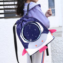 Waterproof Swimming Backpack Kid Outdoor Pool Beach Dry Wet Bag (Navy Blue)