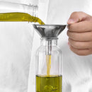 3x Mini Stainless Steel Oil Liquid Dispenser Kitchen Funnel+Cleaning Brush