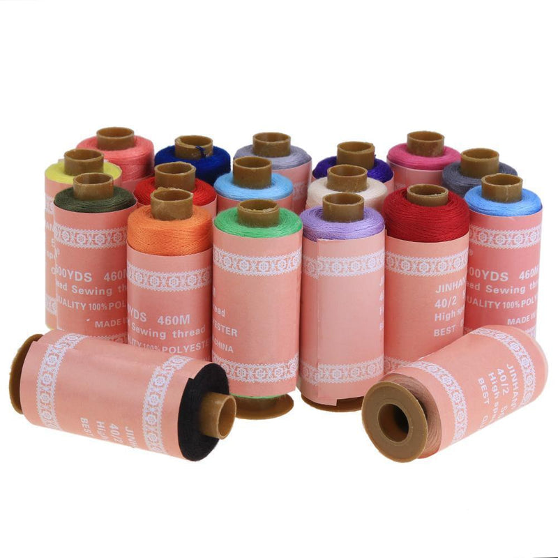 24 Rolls 500 Yards Colorful Durable Hand Stitch Cotton Thread Line Sewing