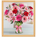 5D DIY Full Drill Diamond Painting Cross Stitch Embroidery Kit (Vase-k502) Newly
