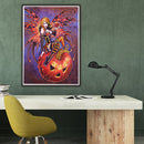 5D DIY Special Shaped Diamond Painting Witch Cross Stitch Mosaic Craft Decor Kit