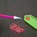 Battery Powered Lighted Point Drill Pen Diamond Painting DIY Tools (Rose) Newly