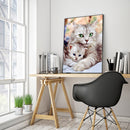 5D DIY Diamond Painting Cross Stitch Hugging Cat Embroidery Craft Needlework Set