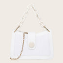Fashion PU Stone Ladies Shoulder Crossbody Bag Casual Solid Party Wristlet Purse