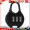 3 Digit Code Combination Password Lock Schoolbag Anti-theft Lock (Black) Newly