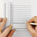 Portable Folding Geometric Drawing Ruler Math Measuring Tool for School Off