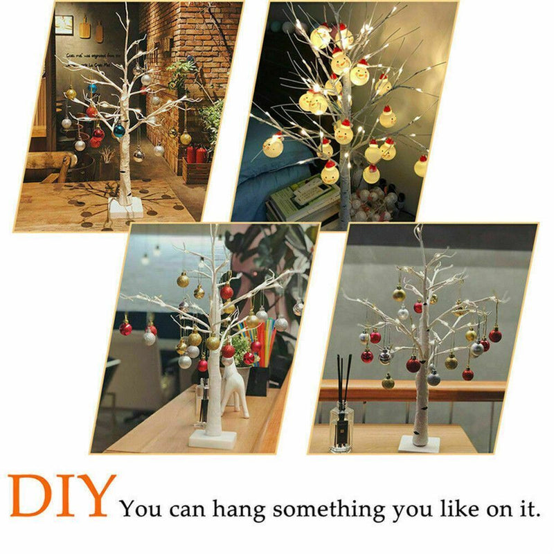 White Twig Tree Christmas Birch Tree Lights Simulation Tree Lights LED Light Up