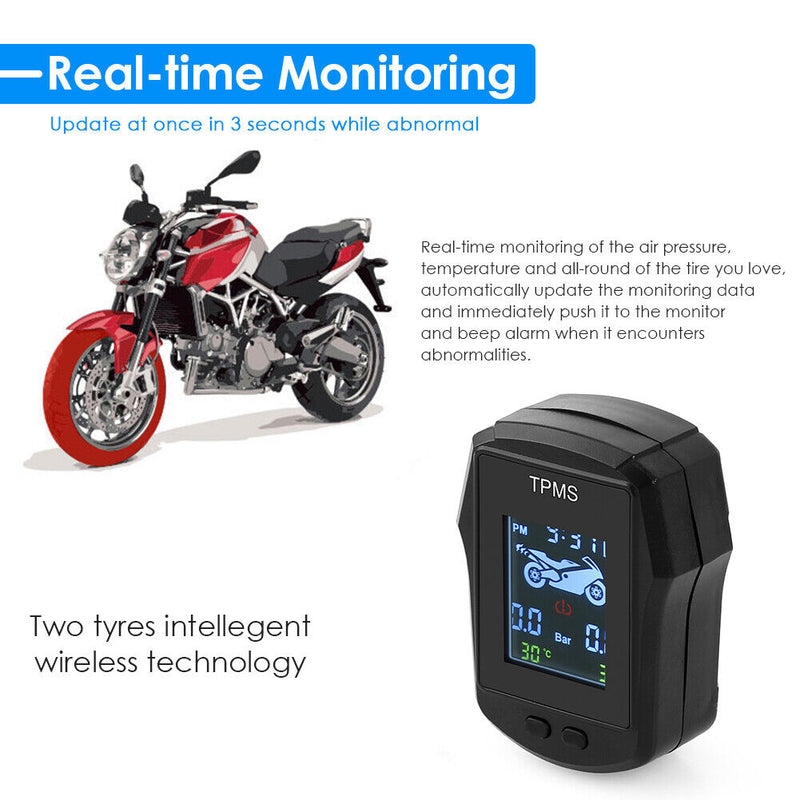 Waterproof TPMS External Sensor Tyre Pressure Monitoring System for Motorcycle