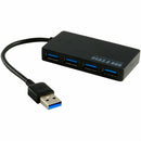 5Gbps Speed 4-Port USB 3.0 Portable Compact Hub Adapter For PC Laptop