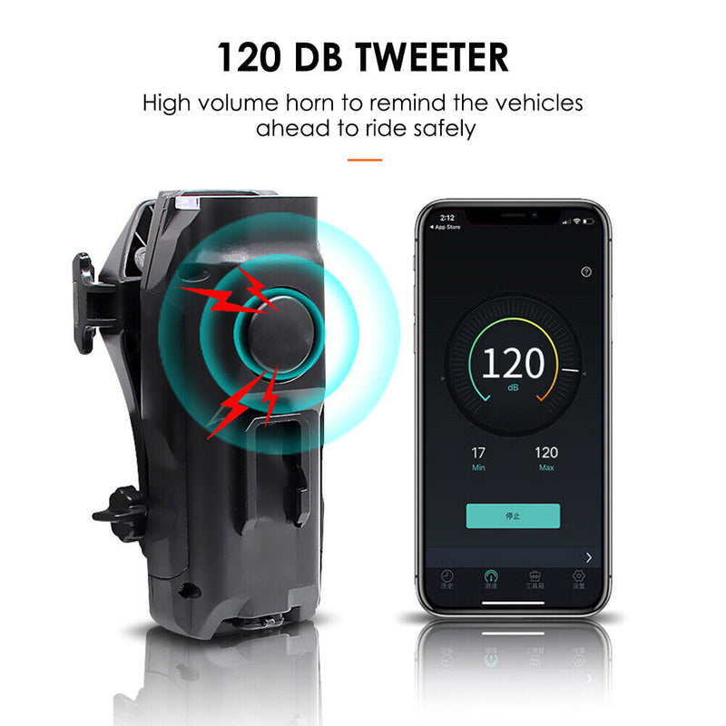 4000mAh 4"" 1 LED Bicycle Mobile Phone Holder with Headlight 120dB Bell Horn