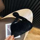 Animal Pattern Underarm Bag Women Mini Plush Shoulder Handbags Purse (2)
