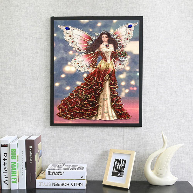 5D DIY Special Shaped Diamond Painting Beauty Cross Stitch Kit Bedroom Decor