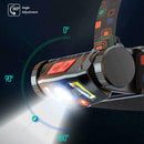 2000LM LED Headlight Head Lamp Motion IR Sensor Head Light Super Battery X4K6