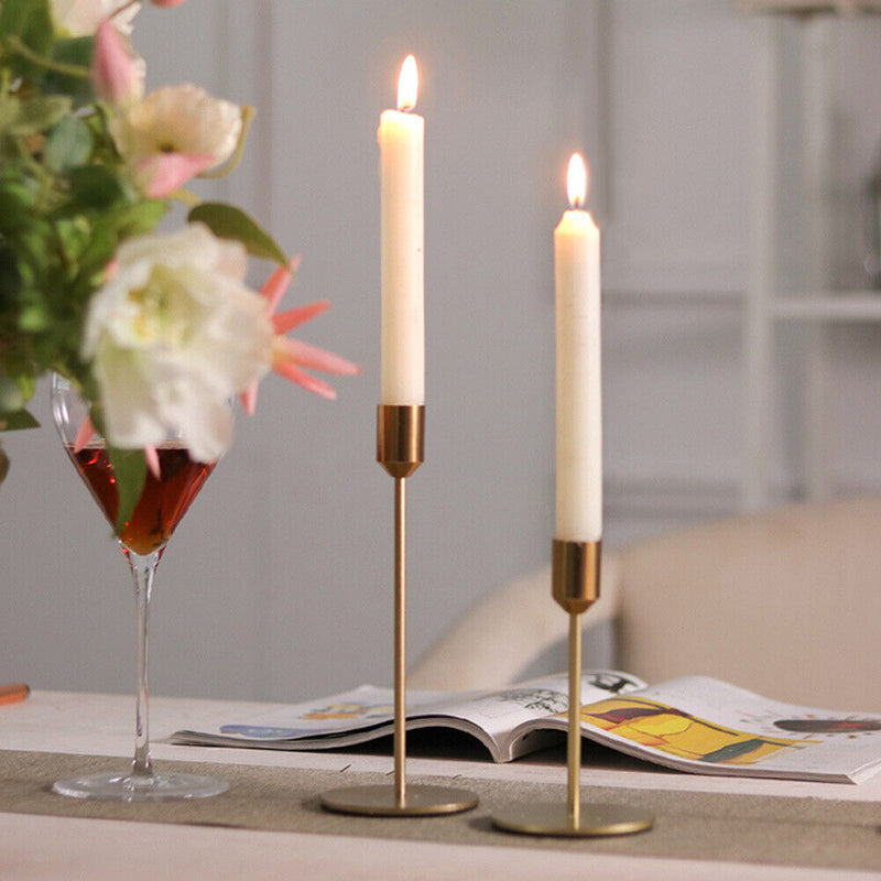 Nordic Metal Candle Holder for Wedding Bar Party Decor Table Stand Candlesticks