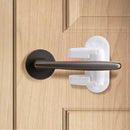 Plastic Door Lever Lock Baby Proofing Security Adhesive Door Knob Handle Lo