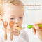 Baby Wooden Silicone Feeding Spoon Toddlers BPA-free Tableware (25) Newly