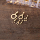 M3/M4/M5/M6/M8/M10 Copper Terminals Ring Lugs Wire Crimp Connector (150pcs)