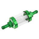 8mm CNC Aluminum Gas Fuel Oil Filter for ATV Dirt Pit Bike Motocross(Green)