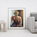 Woman Back Oil Paint By Numbers Kits Canvas Drawing DIY Coloring Pictures