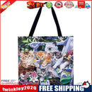 Cats Printed Shoulder Shopping Bag Casual Large Tote Handbag (40*40cm)