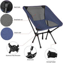 Folding Chair Outdoor Camping Portable Beach Hiking Picnic BBQ Fishing Furniture