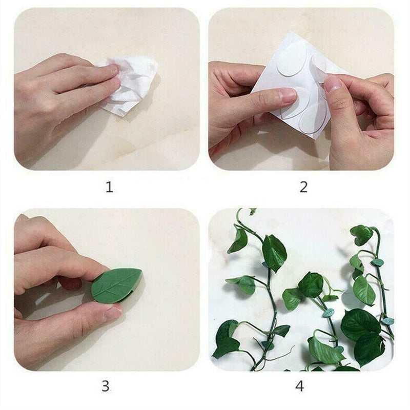 10PCS Invisible Wall Vines Fixture Sticky Hook Clip Ties Plant Climbing S8Z6