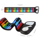 49 Keys Piano Portable Electronic Roll Up Piano Built-in Speaker Musical Gift