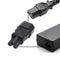 IEC 320 C14 3-Pin Male To C5 3-Pin Female Straight Power Plug Converter Adapter