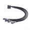 4pin IDE Molex to 4-Port 3Pin/4Pin Cooler Cooling Fan Splitter Power Cable