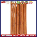 12-Size Bamboo Handle Crochet Hook Knit Weave Yarn Craft Knitting Needle