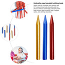 6x Aluminum Alloy DIY Paracord Bracelet Needle Parachute Cord Knitting Needles
