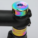 OUO Bicycle Stem Top Cap Headset Cover w/ Screw Fork Ring Spacer (Colorful)