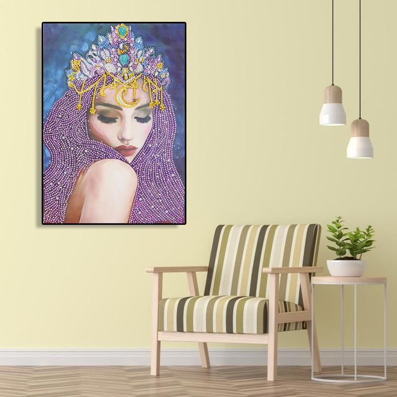 5D DIY Special Shaped Diamond Painting Beauty Cross Stitch Mosaic Kit Decor