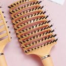 Scalp Massage Comb Salon Hairbrush Bristle Women Wet Curly Hair Detangle Br