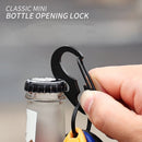 Outdoor Camping Metal D Shape Buckle Bottle Opener Spring Hook Keychain