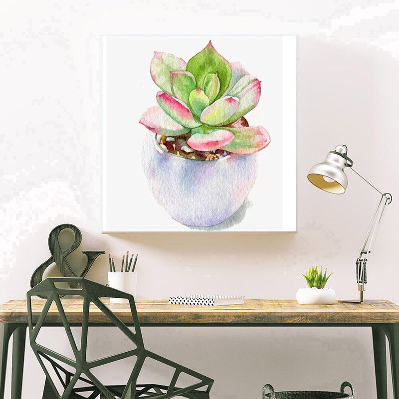 5D Diamond Painting Succulent Plant DIY Full Drill Cross Stitch Decor (376)