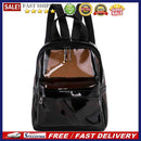 2pcs Transparent Jelly Girl Boys Backpacks  Teenage Schoolbag(Black)