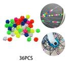 Bicycle Bike Wheel Plastic Spoke Bead Children Kids Clips Decoration C8V5