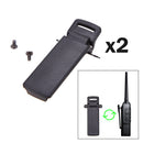 2Pcs Walkie Talkie Spare Back Belt Clip for Baofeng 2-way Radio UV5R