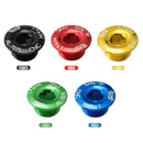 MUQZI CNC MTB Road Bike M19 Crank Cover Screws Crankset Bolt Cap (Blue)