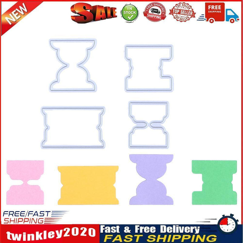 4pcs DIY Metal Embroidery Stencil Scrapbook Craft Cutting Die Newly