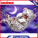5D Full Round Drill Wall Poster DIY Little Tiger Rhinestone Diamond Painting Kit
