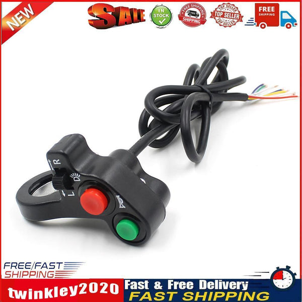 Multi-function Motorcycle Offroad Horn Turn Signal On/Off Light Switch 12V Newly